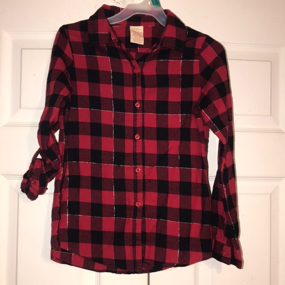 Faded Glory Other - Girl’s Flannel Buffalo Plaid Shirt